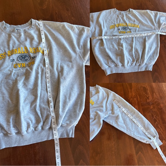 Vintage USS Ronald Reagan Crewneck Sweatshirt - Picture 6 of 6
